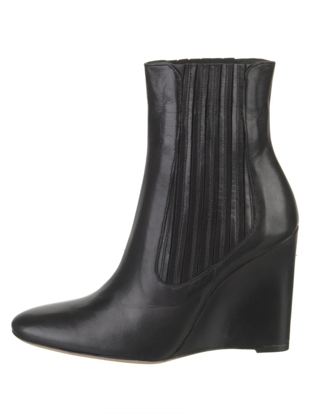 STAUD Black Wedge Chelsea Ankle Boots